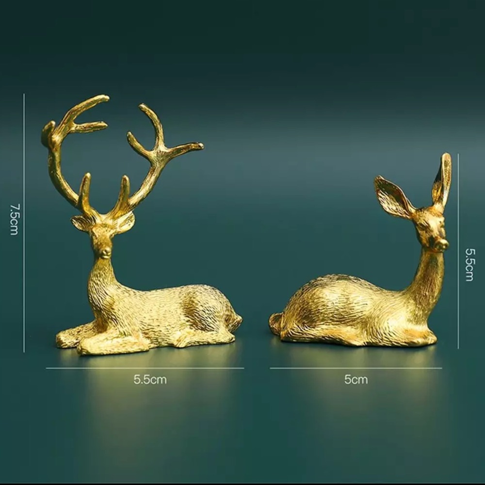 Gold deer set ring holder - Picture 6 of 6